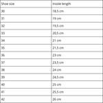 Öko-Toku Slippers Made from Recycled Plastic Bottles - Pink size chart