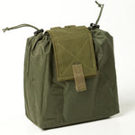 Foldable empty tray pouch, 25 cm - military green - Wandelaar Adventures