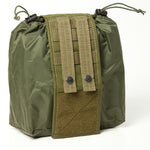 Foldable empty tray pouch, 25 cm - military green - Wandelaar Adventures