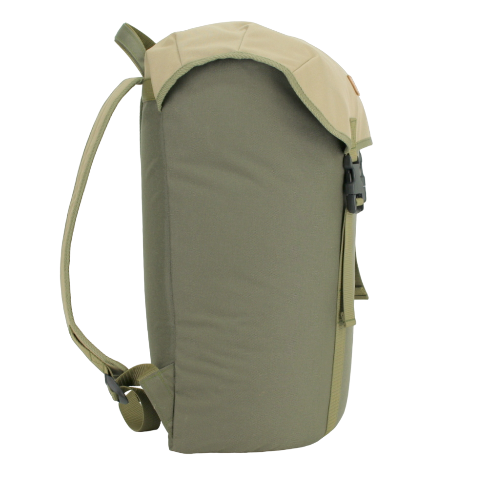 Cafe Backpack - Khaki & Beige - Wandelaar Adventures