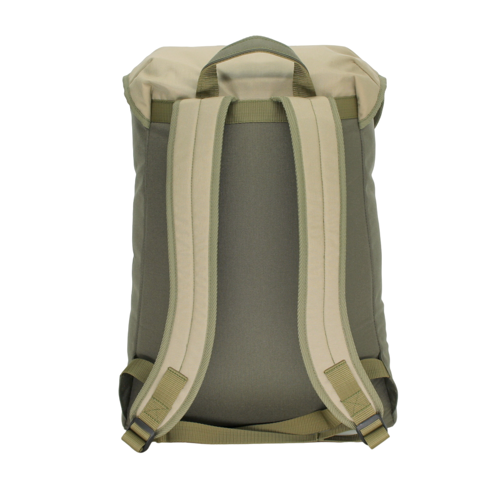 Cafe Backpack - Khaki & Beige - Wandelaar Adventures