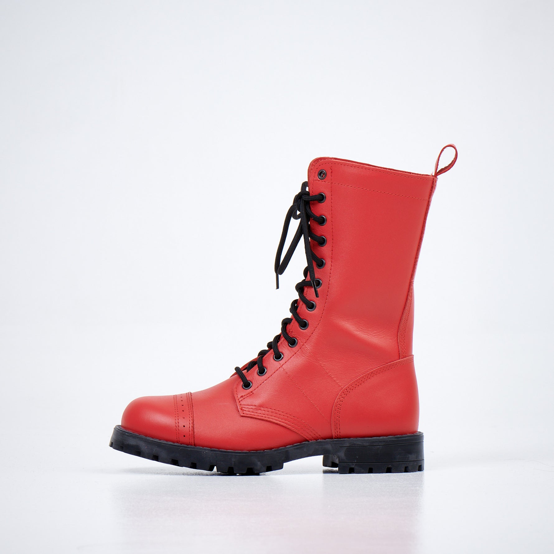 516 aka High Aviator Boots - Red - Wandelaar Adventures