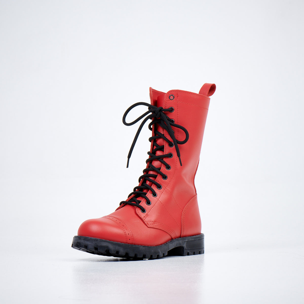 516 aka High Aviator Boots - Red - Wandelaar Adventures