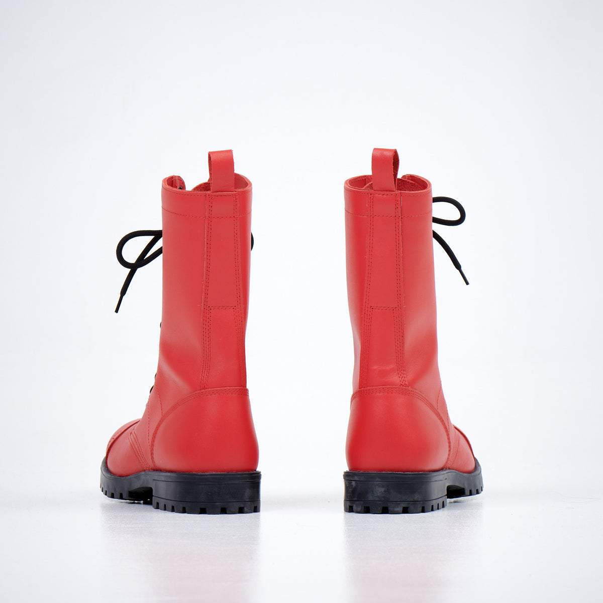 516 aka High Aviator Boots - Red - Wandelaar Adventures